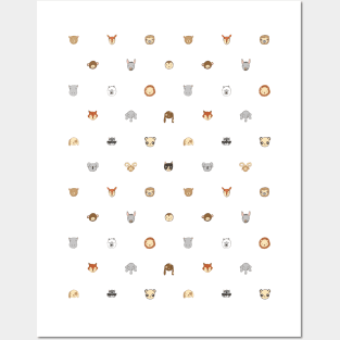 Animals - White Posters and Art